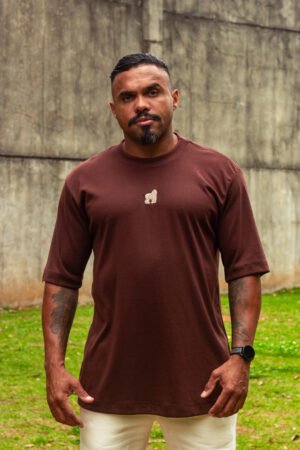 CAMISETA OVERSIZED ESSENTIAL CAFÉ
