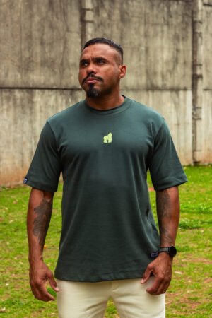 CAMISETA OVERSIZED ESSENTIAL- VERDE MUSGO