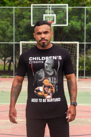 T-SHIRT SLIM JORDAN´S LEGACY BLACK