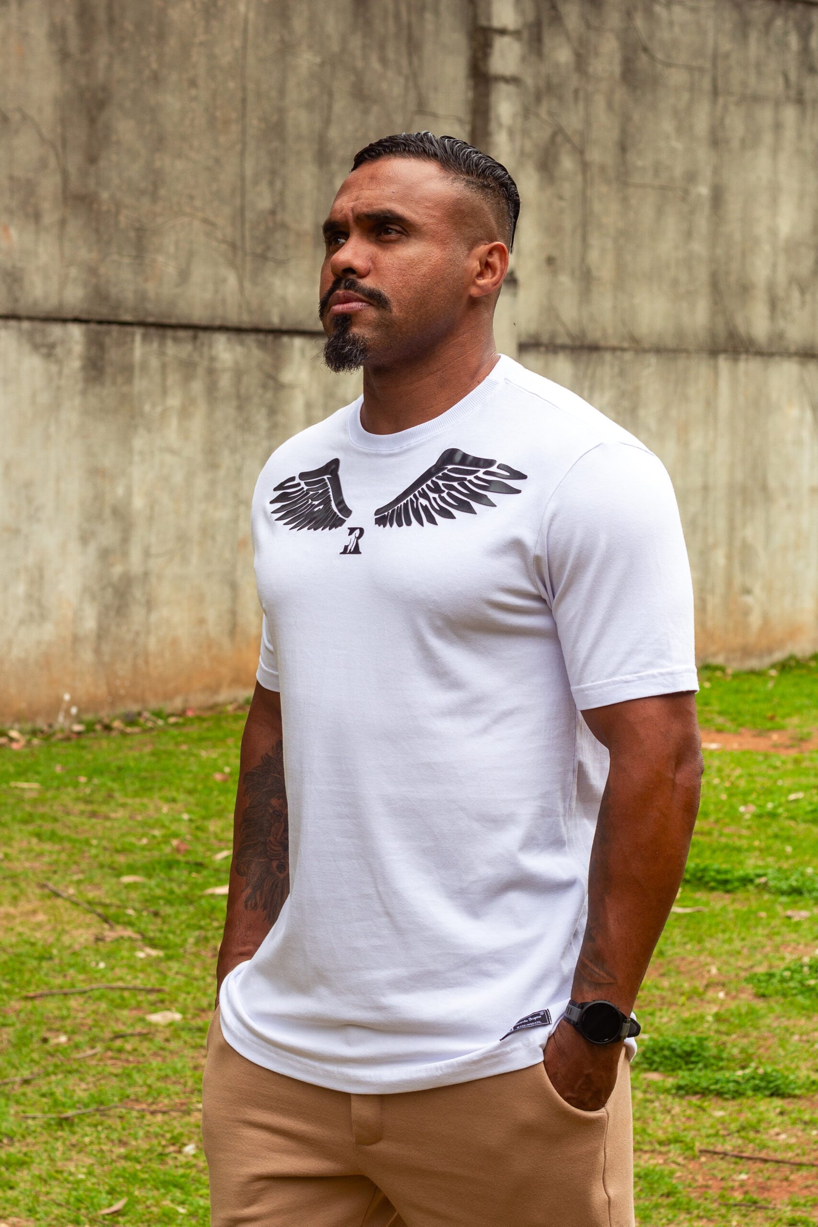 T-SHIRT REGULAR SLIM WINGS WHITE - Imagem 2