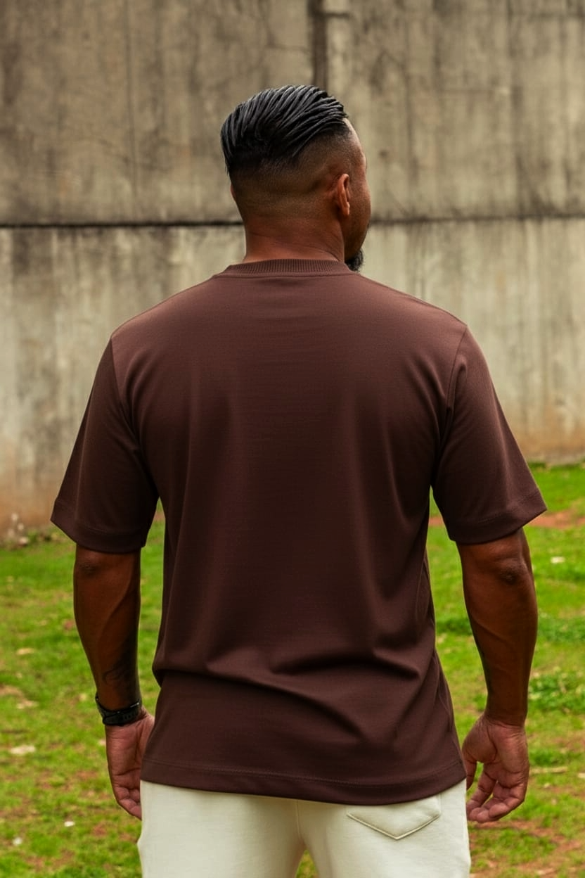 CAMISETA OVER BASIC INSPIRED CAFÉ - Imagem 3