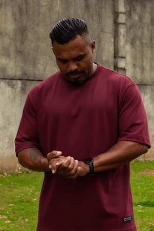 CAMISETA OVER BASIC INSPIRED- BORDÔ