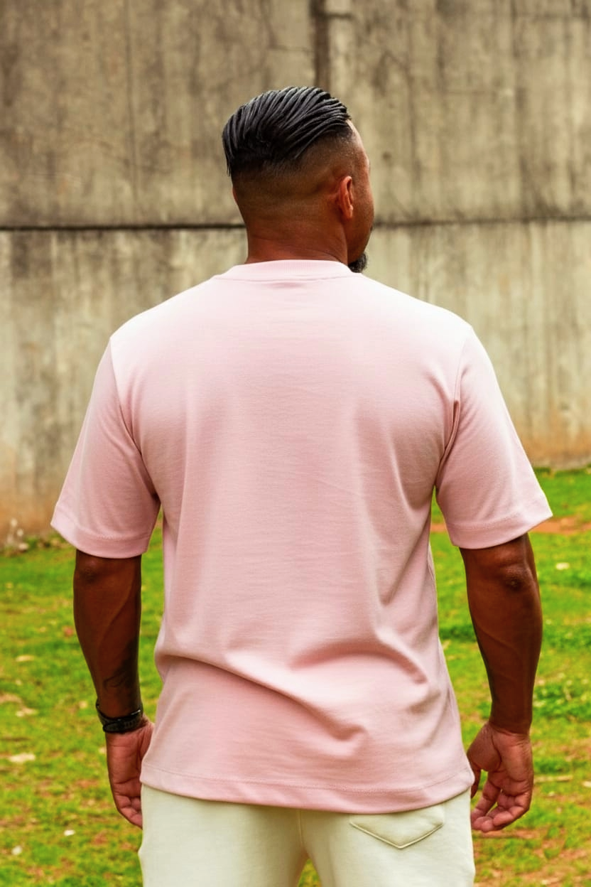 CAMISETA OVER BASIC INSPIRED- ROSA - Imagem 2