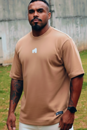 CAMISETA OVERSIZED ESSENTIAL- CAPUCCINO