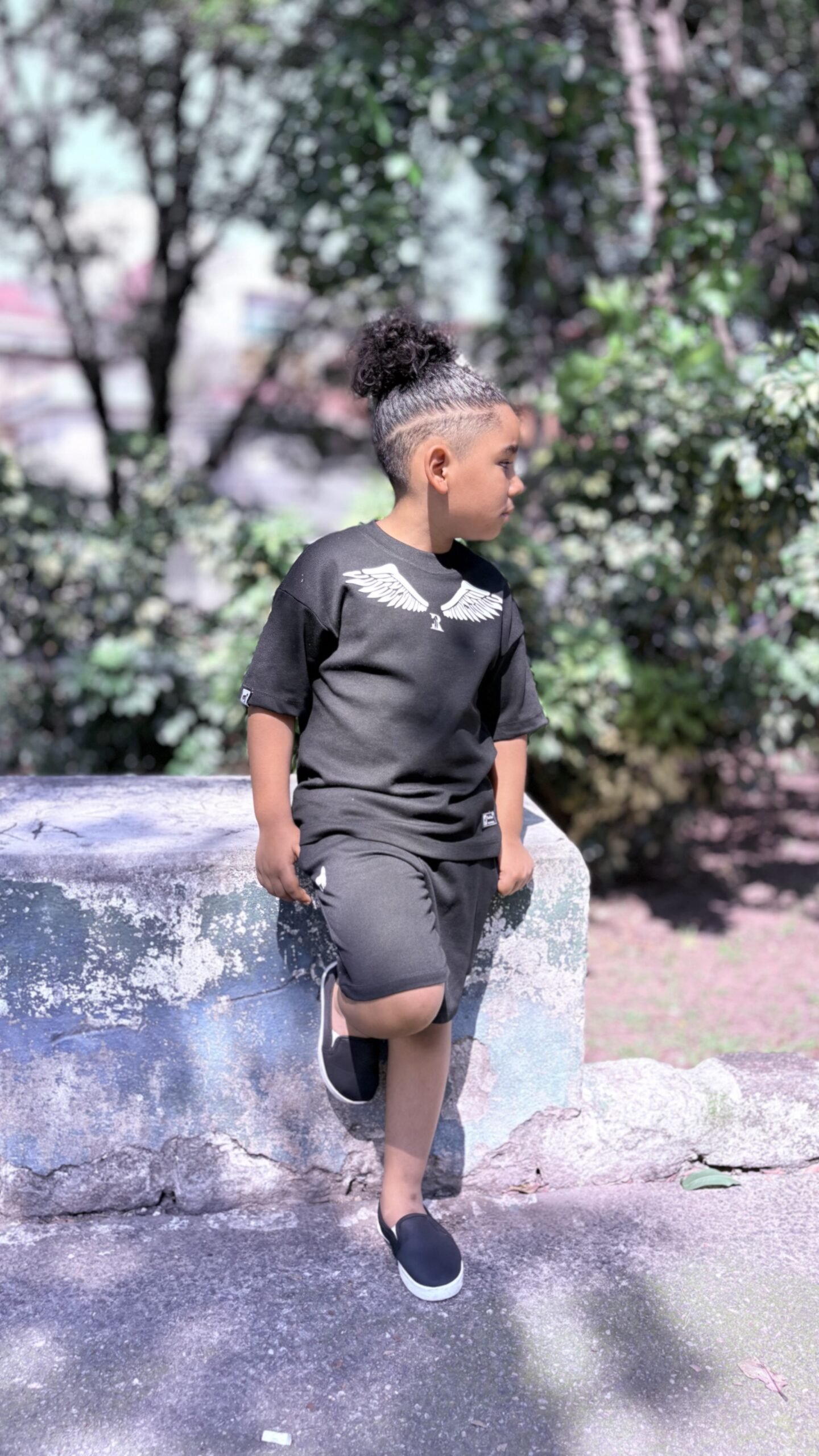 CAMISETA OVER KIDS WINGS BLACK - Imagem 3