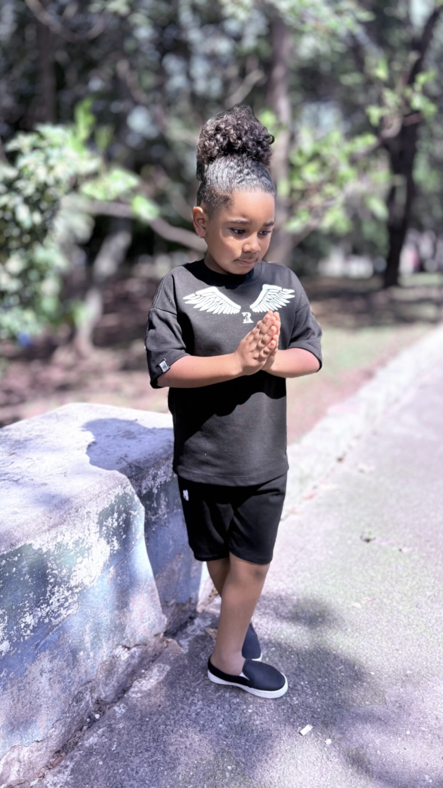 CAMISETA OVER KIDS WINGS BLACK - Imagem 5