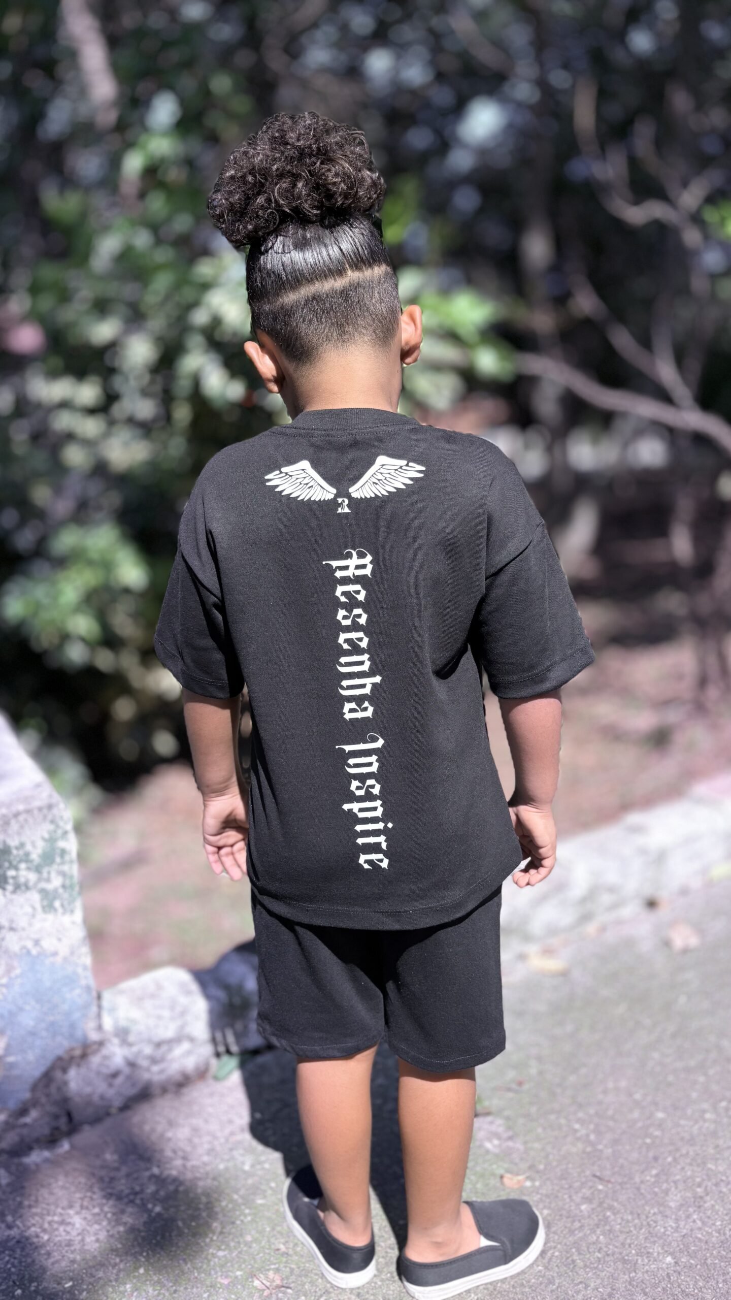 CAMISETA OVER KIDS WINGS BLACK - Imagem 2