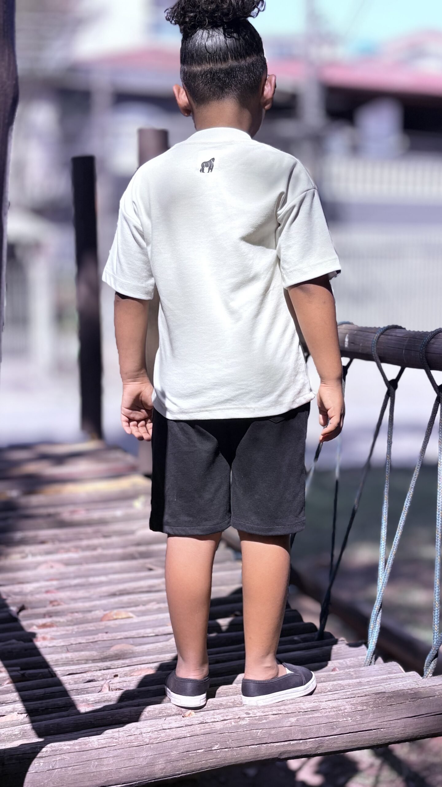 CAMISETA OVER KIDS URBAN STYLE OFFWHITE - Imagem 4