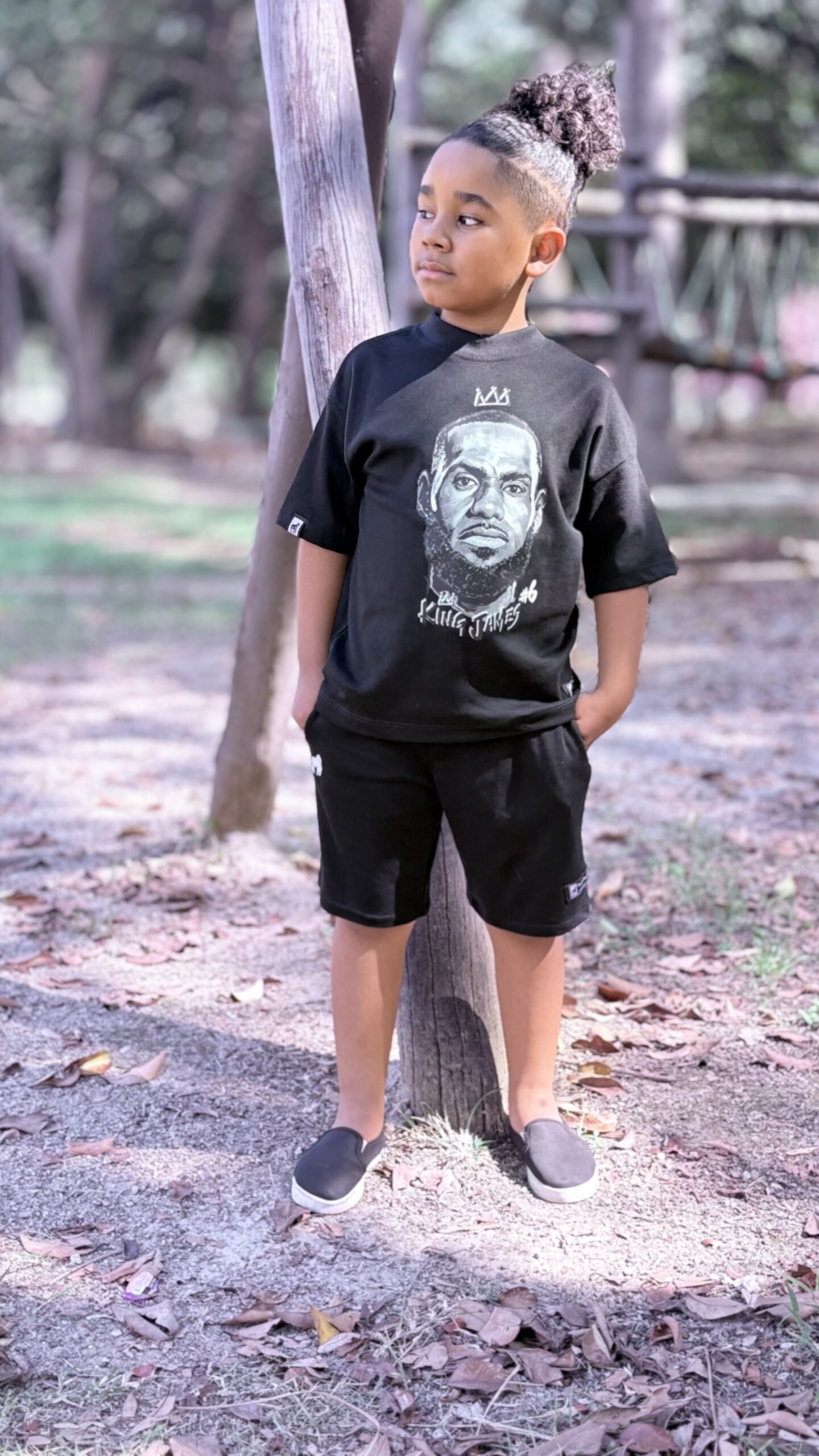 CAMISETA OVER KIDS LEBRON-BLACK - Imagem 4