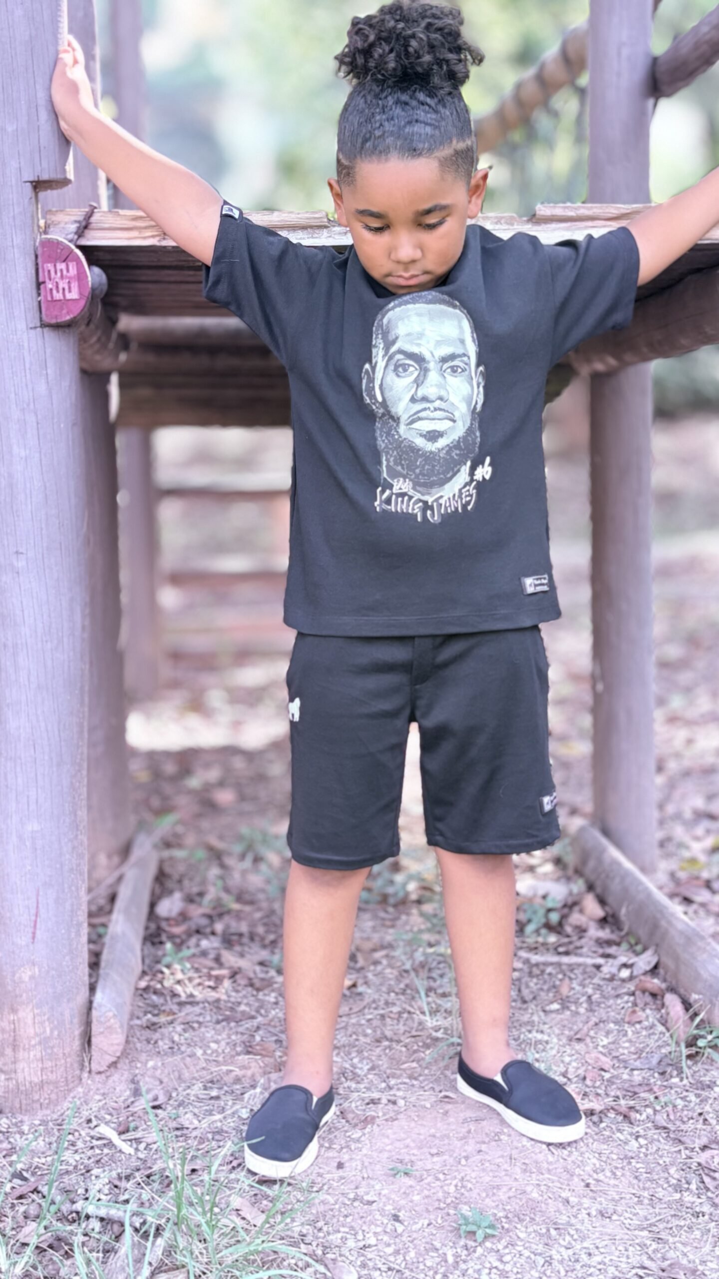 CAMISETA OVER KIDS LEBRON-BLACK - Imagem 3
