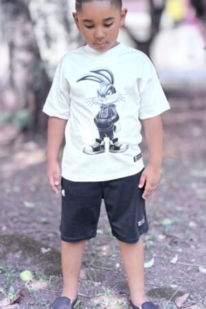 CAMISETA OVER KIDS PERNALONGA-OFFWHITE