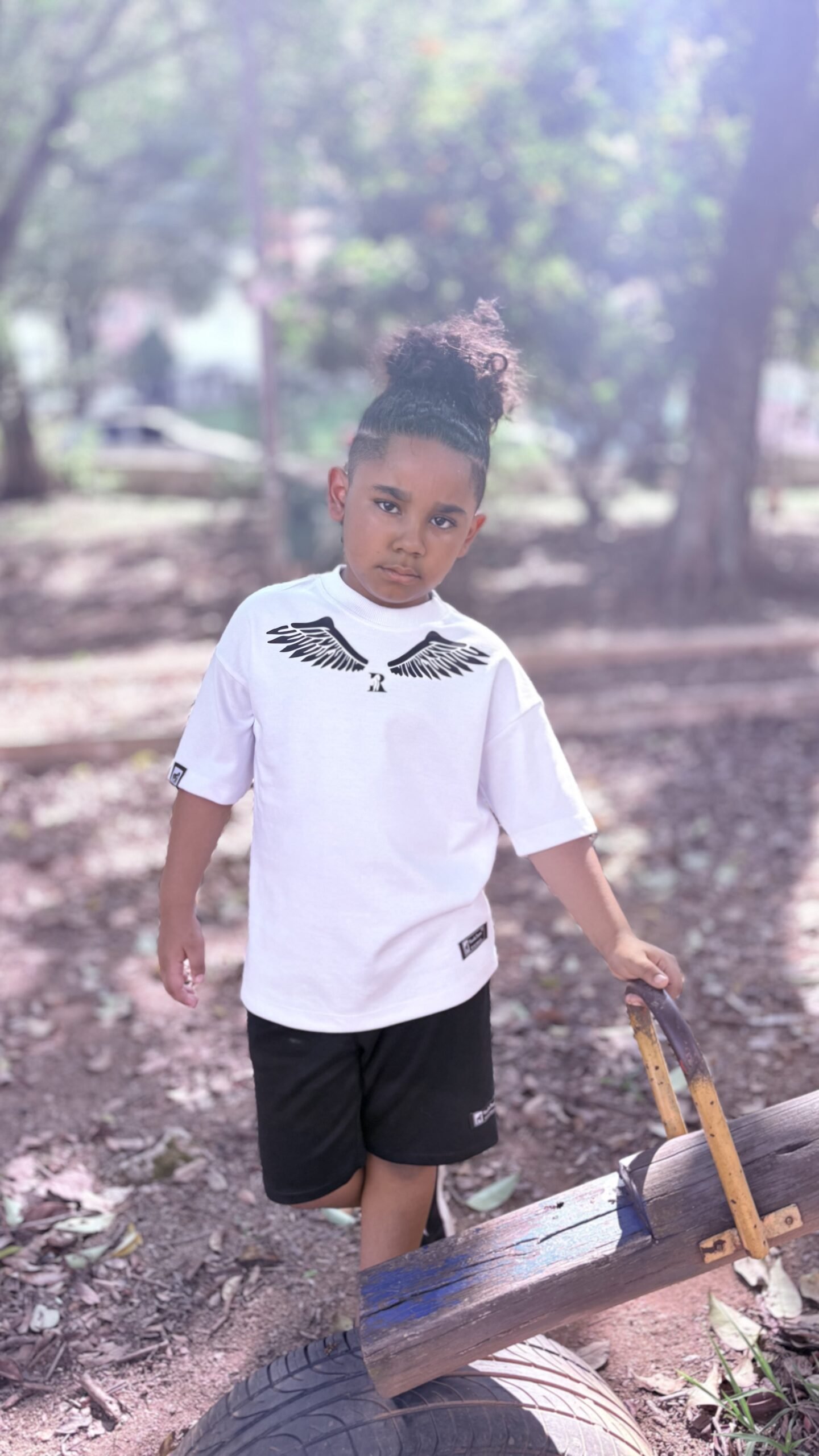 CAMISETA OVER KIDS WINGS WHITE - Imagem 4