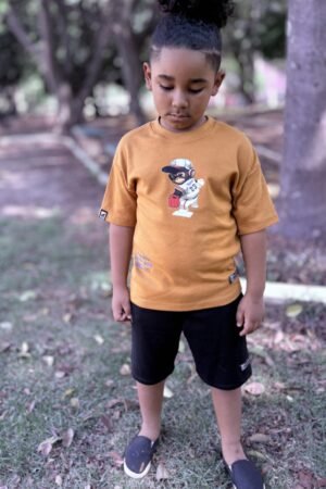 CAMISETA OVER KIDS PITCHER MONKEY