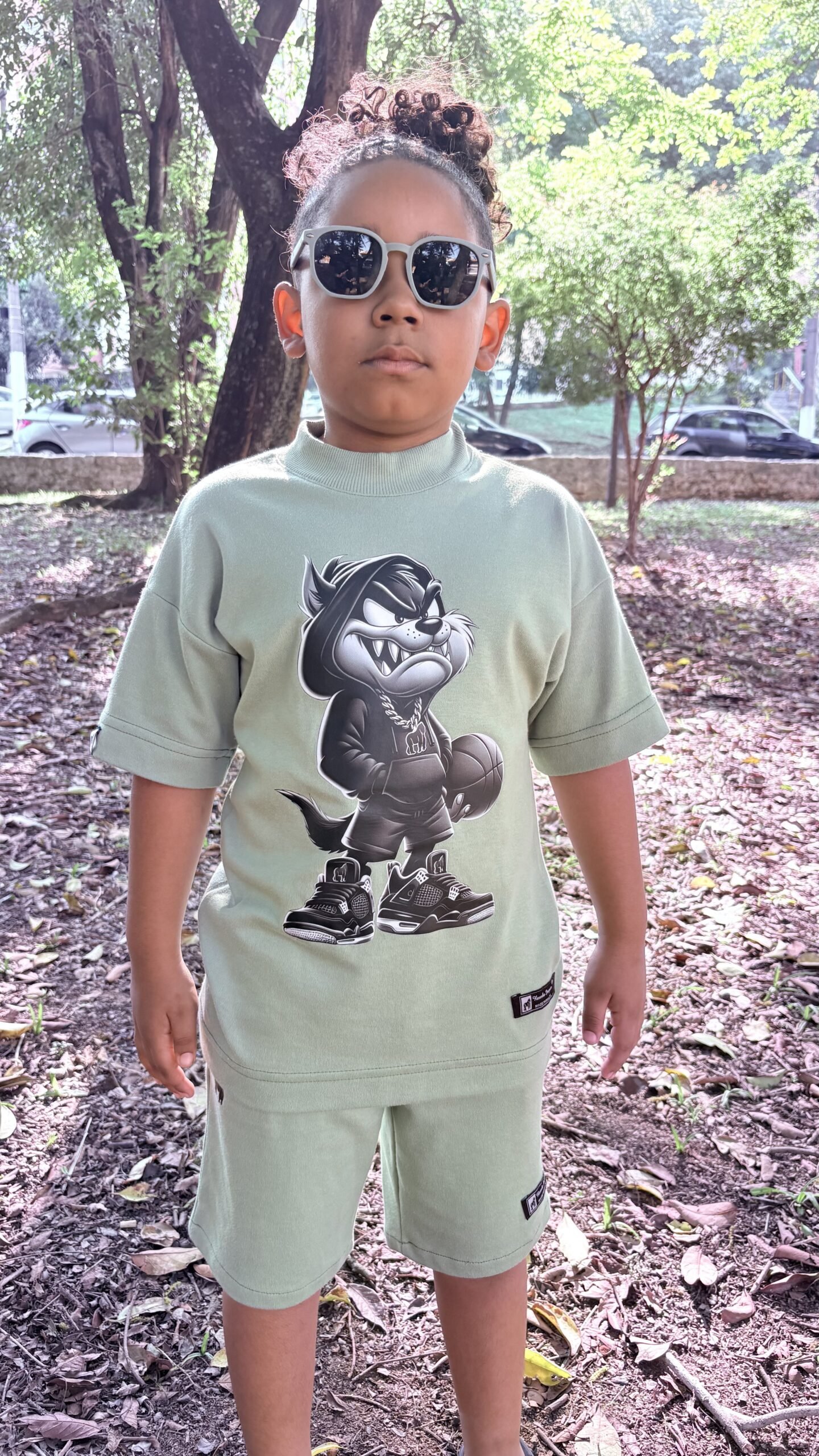 CAMISETA OVER KIDS TAZ-VERDE - Imagem 5